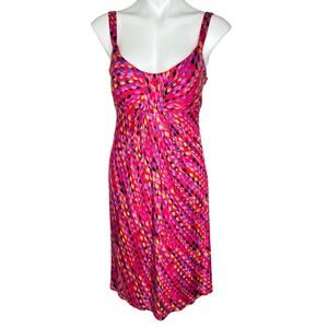 JAX dresses colorful pink geometric sleeveless dress size 10